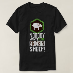T-shirt Conception de mouton d'échange de jeu de société d