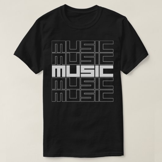 T-shirt conception de musique (Design devant)