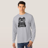 T-shirt Conception de Natif américain de castor (Devant entier)
