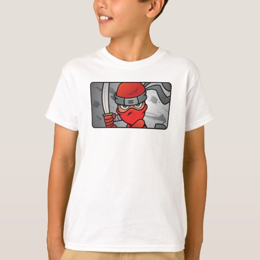 T-shirt Conception de Ninja Rouge personnalisable (Devant)