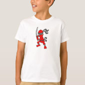T-shirt Conception de Ninja Rouge personnalisable (Devant)