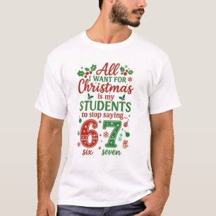 T-shirt Conception de Noël d'enseignant drôle – “Tout ce q