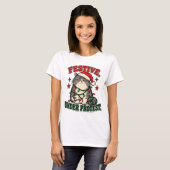 T-shirt Conception de Noël drôle sous protestation (Devant entier)