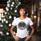 T-shirt Conception de Noël Noir & Blanc