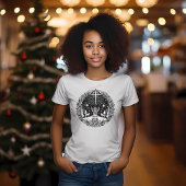 T-shirt Conception de Noël Noir & Blanc