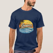 T-shirt Conception de nom de Grayson Retro Sunset (Devant)