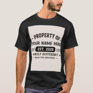 T-shirt Conception de nom personnalisé – T minimaliste mod