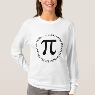 T-shirt Conception de nombre de pi