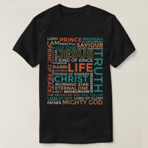 T-shirt Conception de noms d'art de Jésus-Christ