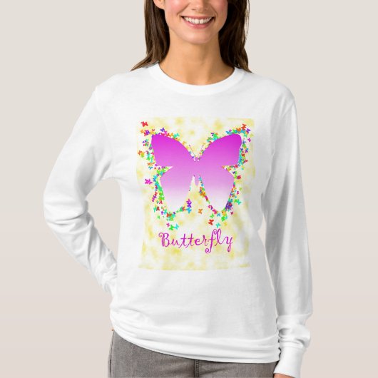 T-shirt Conception de papillon (Devant)