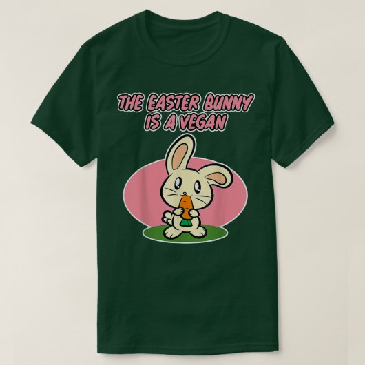 T-shirt Conception de Pâques pour les Végans - Le Lapin de (Design devant)