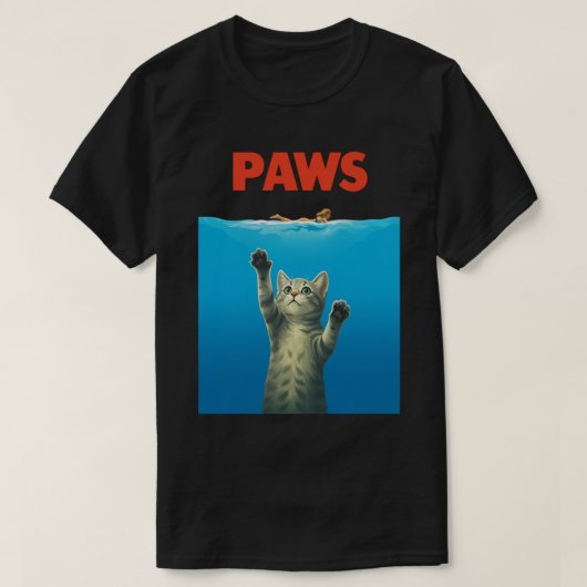 T-shirt Conception de parodie de chat drôle “Pattes” – Mig (Design devant)