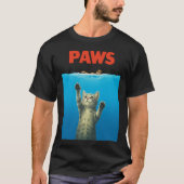T-shirt Conception de parodie de chat drôle “Pattes” – Mig (Devant)