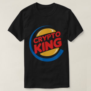 T-shirt Conception de parodie drôle de Crypto King