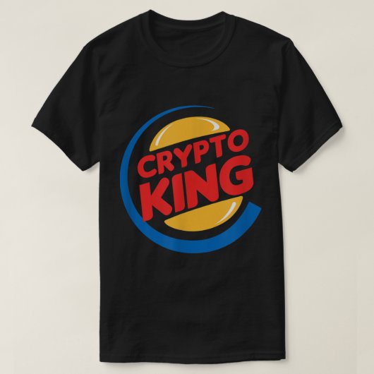 T-shirt Conception de parodie drôle de Crypto King (Design devant)