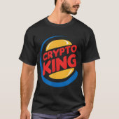 T-shirt Conception de parodie drôle de Crypto King (Devant)