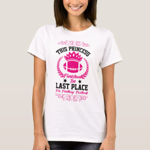 T-shirt Conception de parti drôle de princesse de footll d