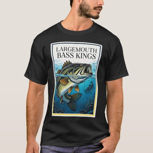 T-shirt Conception de passionnés de pêche aux achigans à g (Devant)