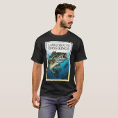 T-shirt Conception de passionnés de pêche aux achigans à g (Devant entier)
