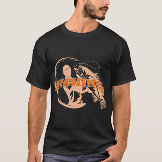 T-shirt Conception de pêche (Devant)