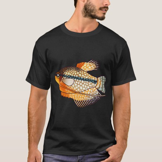 T-shirt Conception de pêche amusante (Devant)