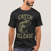 T-shirt Conception de pêche de capture et de rejet (Devant)