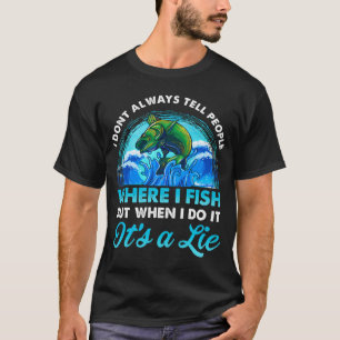 T-shirt Conception de pêche drôle Cadeau de fête des pères