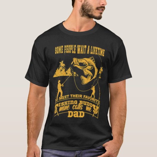 T-shirt Conception de pêche et de bière (Devant)