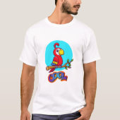 T-shirt Conception de perroquet cool pour redbubble (Devant)