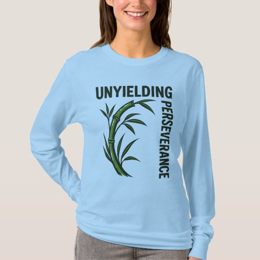 T-shirt Conception de persévérance inflexible (Devant)
