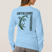 T-shirt Conception de persévérance inflexible (Dos)