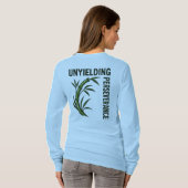 T-shirt Conception de persévérance inflexible (Dos entier)