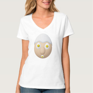 T-shirt Conception de personnage d'œuf fantaisiste RG & RA