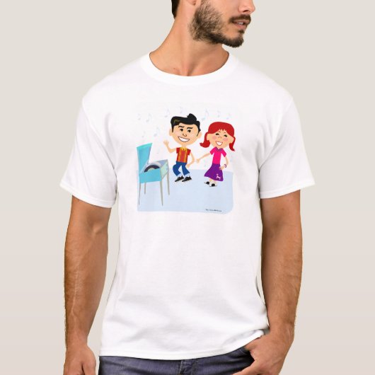 T-shirt Conception de personnages de dessin pour enfants d (Devant)