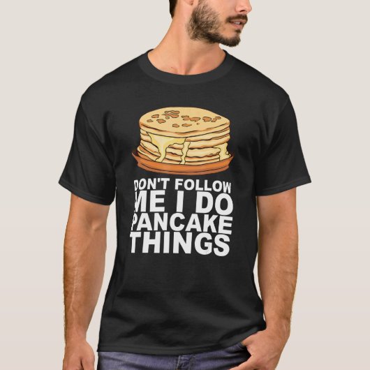 T-shirt Conception de petit-déjeuner de crêpes au sirop d' (Devant)