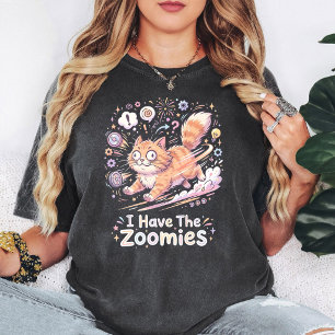 T-shirt Conception de phrase de zoomies de chat drôle