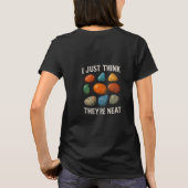 T-shirt Conception de pierre colorée soignée (Dos)