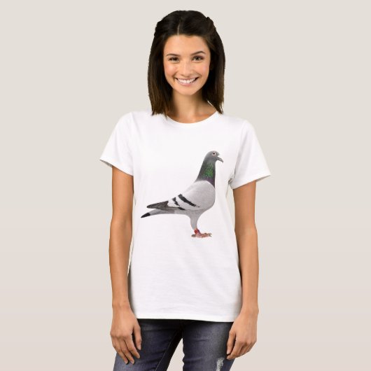 T-shirt conception de pigeon (Devant entier)