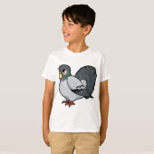 T-shirt Conception de pigeon (Devant entier)