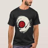 T-shirt Conception de platine vinyle rétro (Devant)