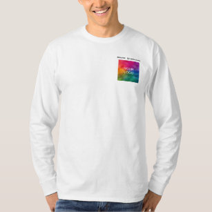 T-shirt Conception de poche avant Logo d'entreprise Mens L