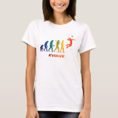 T-shirt Conception de pointe de silhouette d'évolution de (Devant)