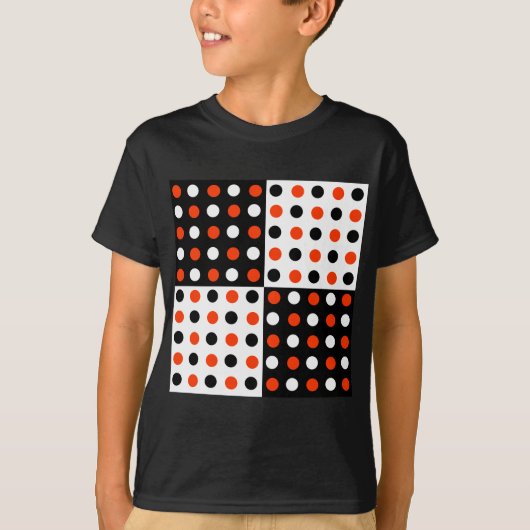 T-shirt conception de pois (Devant)