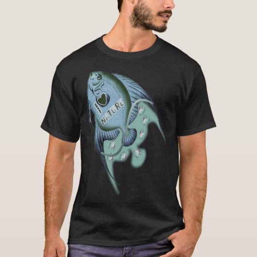 T-shirt Conception de poisson (Devant)