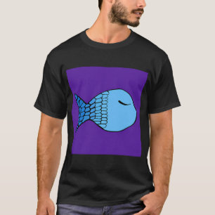 T-shirt Conception de poisson en art numérique