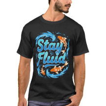 Conception de poisson Koi Stay Fluid