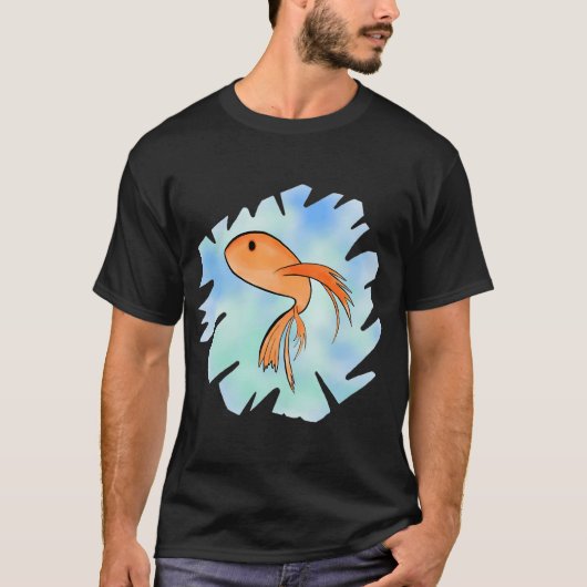T-shirt Conception de poisson mignon (Devant)
