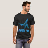 T-shirt Conception de poisson volant drôle, volez comme un (Devant entier)
