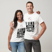 T-shirt Conception de poker drôle (Unisexe)