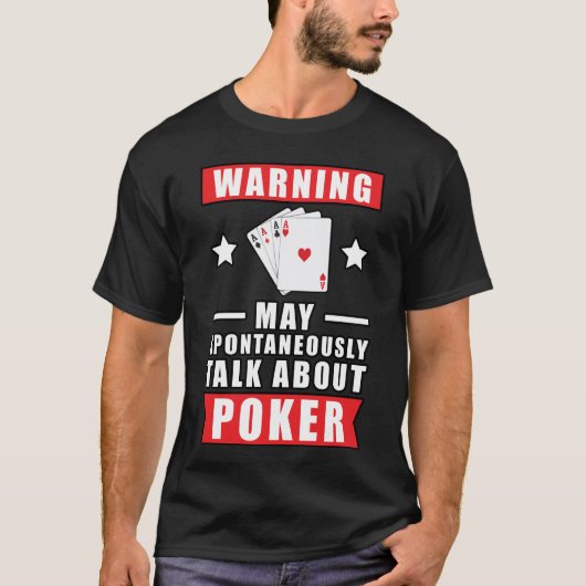 T-shirt Conception de poker drôle (Devant)